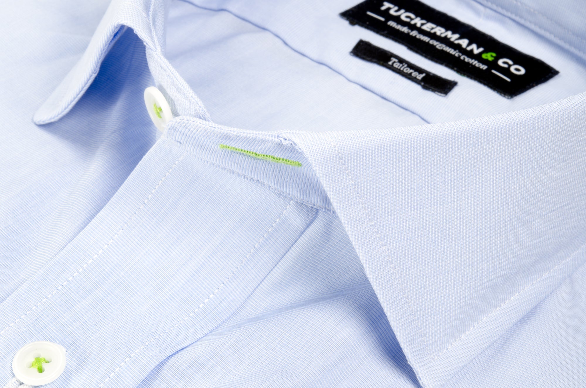 Tuckerman Blue Poplin Dress Shirt Tailored for Men - 15.5x34 Tuckerman Blue Poplin Dress Shirt Tailored for Men - 15.5x34